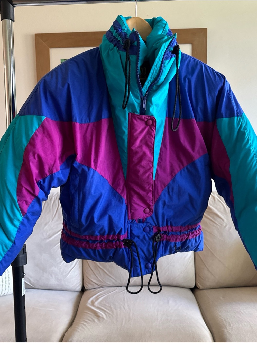 Colorado Classics Vintage Ski Jacket Vibrant Colorblock 80’s Neon Women’s Medium